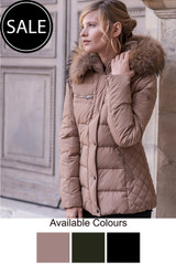 Fur Hood Padded Parka Jacket - 3 Colours