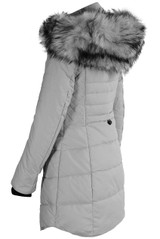 Fur Hood High Neck Longline Jacket - 7 Colours