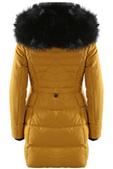 Fur Hood High Neck Longline Jacket - 7 Colours