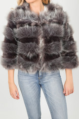 Cropped Super Soft Faux Fur Tier Coat - 8 Colours