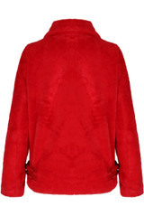 Fleece PU Trim Zip Up Jacket - 3 Colours