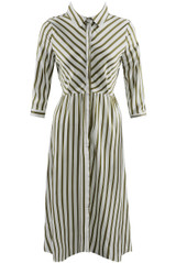 Stripes Button Through Shift Dress - 3 Colours