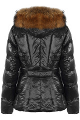 Shiny Fur Hood Puffer Jacket - 4 Colours