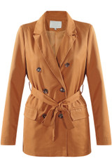 Double Breast Tie Up Coat - 3 Colours