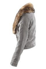 Corduroy Fur Trim Jacket - 5 Colours