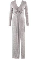 Lurex Leg Slit Crossover Maxi Dress - 3 Colours