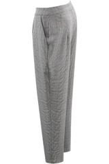 Glen Plaid Pleated Tapered Trousers - 2 Colours