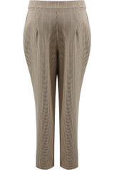 Glen Plaid Pleated Tapered Trousers - 2 Colours