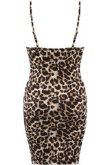 Leopard Print Jersey Mini Dress