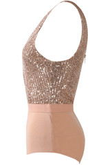 Sequin Plunge Neck Bodysuit - 3 Colours