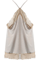 Lurex Lace Trim Crossover Straps Cami - 3 Colours