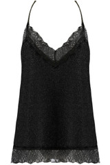 Lurex Lace Trim Crossover Straps Cami - 3 Colours