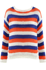 Horizontal Knitted Stripes Jumper