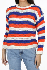 Horizontal Knitted Stripes Jumper