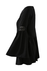 Embroidered Bell Sleeve Swing Tunic -2 Colours
