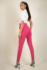 Cross over High Waist Pants