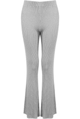 Ribbed Glitter Bell Bottom Pants