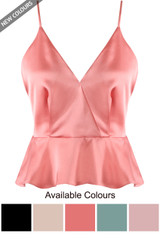 Satin Frill Hem Cami