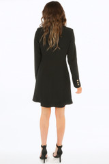 Frill Hem Longline Double Breasted Dress 