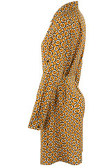 Printed Tie Up Shift Dress