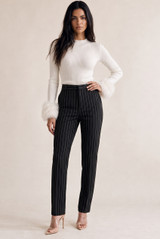 Tailored Pinstripe Trousers - 3 Colours