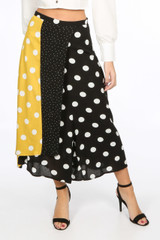 Polka Dot Wrap Over Culottes