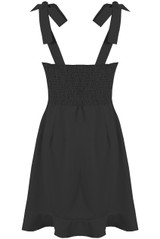 Pinafore Dress With Frill Hem - 4 Colours