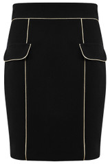 Golden Piping Tailored Skirt