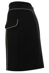 Golden Piping Tailored Skirt