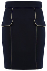Golden Piping Tailored Skirt