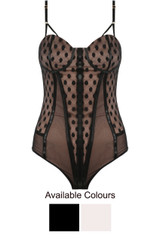 Lace Trim Padded Bodysuits