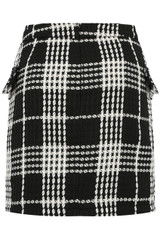 Tweed Check Pattern Mini Skirt