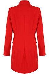 Asymmetric Double Button Blazer Dress 