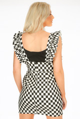 Monochrome Print Pinafore Dress - 2 Prints