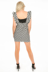 Monochrome Print Pinafore Dress - 2 Prints