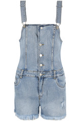 Washed Frayed Dungaree