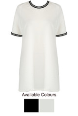 Embellished Shift Dress - 2 Colours
