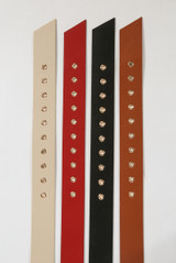 D Buckle Faux Leather Belt