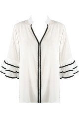 Tier Bell Sleeves Top