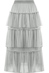 Tulle Tiered Midi Skirt - 3 Colours