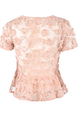 Embroidered Lace Mesh Tops