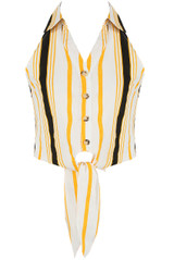 Stripes Button Up Sleeveless Shirt - 2 Colours