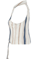 Stripes Button Up Sleeveless Shirt - 2 Colours