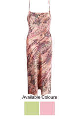 Reptile Print Cami Maxi Dress