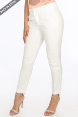 Tailored Ankle Slit Trousers - 6 Colours