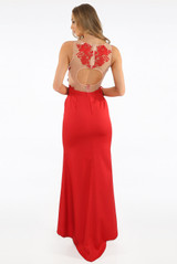 Lace Trim Maxi Dress 