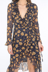 Floral Frilled Wrap Dress - 3 Colours