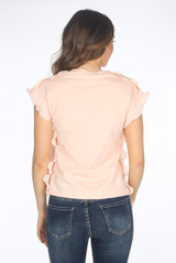 Sequin POPEYE Trim Frill Tee