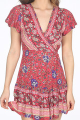 Floral Wrap Shift Dress - 3 Colours