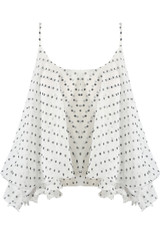 Polka Dot Chiffon Tier Cami Top